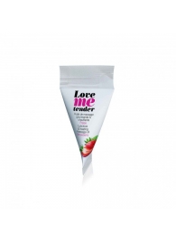 Съедобное согревающее массажное масло Love Me Tender Strawberry с ароматом клубники - 10 мл. - Love to Love - купить с доставкой в Коломне