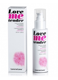Съедобное согревающее массажное масло Love Me Tender Cotton Candy с ароматом сладкой ваты - 100 мл. - Love to Love - купить с доставкой в Коломне