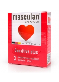 Презервативы Masculan Sensitive plus - 3 шт. - Masculan - купить с доставкой в Коломне