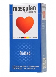 Презервативы с пупырышками Masculan Dotted - 10 шт. - Masculan - купить с доставкой в Коломне