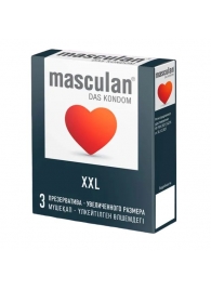 Презервативы увеличенного размера Masculan XXL - 3 шт. - Masculan - купить с доставкой в Коломне