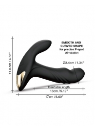 Черный вибромассажер простаты Multi P-Joy с 3 моторами - Dorcel - в Коломне купить с доставкой