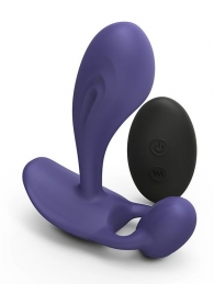 Темно-синий вибромассажер Witty P G Vibrator with Remote Control - Love to Love - в Коломне купить с доставкой