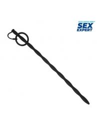 Черный стимулятор уретры Sex Expert - Sex Expert - купить с доставкой в Коломне