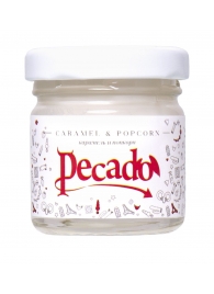 Массажная свеча Caramel   Popcorn - 35 мл. - Pecado - купить с доставкой в Коломне