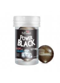 Интимный гель Power Black Hot Ball с охлаждающе-разогревающим эффектом (2 шарика по 3 гр.) - HotFlowers - купить с доставкой в Коломне