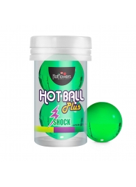 Лубрикант на силиконовой основе Hot Ball Plus с покалывающим эффектом (2 шарика по 3 гр.) - HotFlowers - купить с доставкой в Коломне