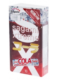 Ароматизированные презервативы Sagami Xtreme COLA - 10 шт. - Sagami - купить с доставкой в Коломне