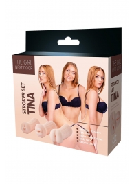 Набор из 3 мастурбаторов The Girl Next Door Tina - Dream Toys - в Коломне купить с доставкой