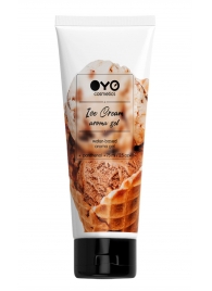 Лубрикант на водной основе OYO Aroma Gel Ice Cream с ароматом пломбира - 75 мл. - OYO - купить с доставкой в Коломне