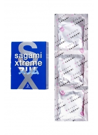 Розовые презервативы Sagami Xtreme FEEL FIT 3D - 3 шт. - Sagami - купить с доставкой в Коломне