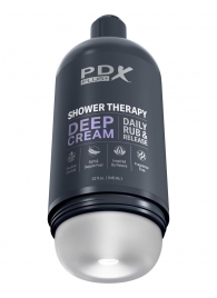 Мастурбатор в бутылке Shower Therapy Deep Cream - Pipedream - в Коломне купить с доставкой