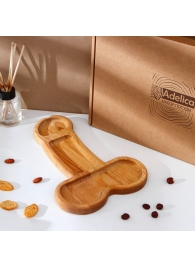 Деревянное блюдо для подачи в форме члена (32,5 х 20 х 1,7 см) - Сима-Ленд - купить с доставкой в Коломне