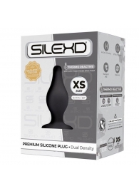 Черная анальная втулка SILEXD Plug Model 2 XS - 6,4 см. - Adrien Lastic