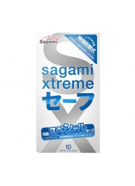 Презервативы Sagami Xtreme Ultrasafe с двойным количеством смазки - 10 шт. - Sagami - купить с доставкой в Коломне