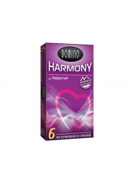 Презервативы с рёбрышками Domino Harmony - 6 шт. - Domino - купить с доставкой в Коломне