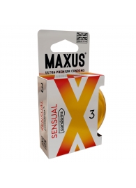 Презервативы анатомической формы Maxus Sensual - 3 шт. - Maxus - купить с доставкой в Коломне