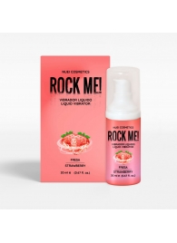 Жидкий вибратор Nuei Rock Me! с ароматом клубники - 20 мл. - Nuei cosmetics - купить с доставкой в Коломне