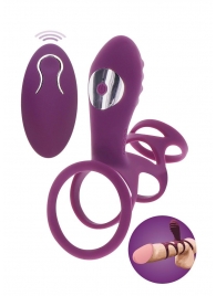 Фиолетовая эрекционная вибронасадка Halo Halo C-Ring Sleeve - Toy Joy - в Коломне купить с доставкой