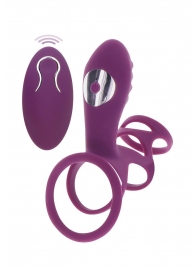 Фиолетовая эрекционная вибронасадка Halo Halo C-Ring Sleeve - Toy Joy - в Коломне купить с доставкой