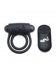 Черное эрекционное виброкольцо 28X Remote Control Vibrating Cock Ring   Bullet - XR Brands - в Коломне купить с доставкой