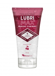 Интимный гель-смазка на водной основе Lubrimax Magic Cherry - 75 мл. - ИнтелБИО - купить с доставкой в Коломне