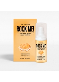 Жидкий вибратор Nuei Rock Me! с ароматом печенья и сливок - 20 мл. - Nuei cosmetics - купить с доставкой в Коломне