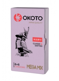 Презервативы OKOTO Mega Mix - 12 шт. - Sitabella - купить с доставкой в Коломне