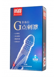 Ультратонкие презервативы Elasun G-spot stimulation с ребрами и точками - 10 шт. - Elasun - купить с доставкой в Коломне