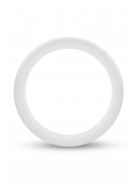 Белое люминесцентное эрекционное кольцо Silicone Glo Cock Ring - Blush Novelties - в Коломне купить с доставкой