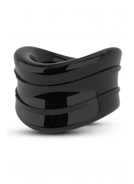 Черное эрекционное кольцо на мошонку Beef Ball Stretcher Snug - Blush Novelties - в Коломне купить с доставкой