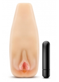 Мастурбатор-вагина с вибрацией Soft   Wet Natasha Realistic Beige Masturbator - Blush Novelties - в Коломне купить с доставкой