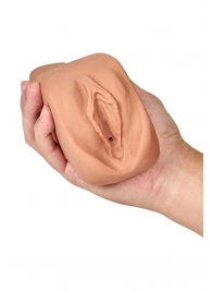 Маструбатор-вагина с вибрацией Soft   Wet Renata Realistic Tan Masturbator - Blush Novelties - в Коломне купить с доставкой