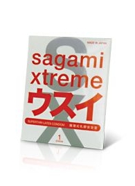 Ультратонкий презерватив Sagami Xtreme SUPERTHIN - 1 шт. - Sagami - купить с доставкой в Коломне