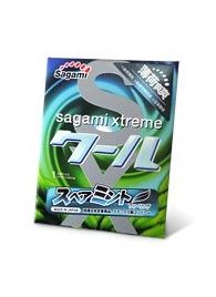 Презерватив Sagami Xtreme Mint с ароматом мяты - 1 шт. - Sagami - купить с доставкой в Коломне