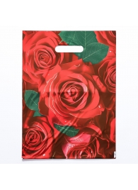 Пакет с цветочным принтом и вырубной ручкой (30х40 см) - Сима-Ленд - купить с доставкой в Коломне