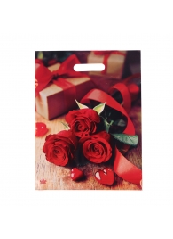 Пакет с принтом в виде роз (31х40 см) - Сима-Ленд - купить с доставкой в Коломне