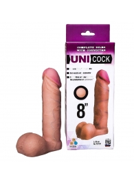 Фаллическая насадка для страпона UNICOCK 8  - 20 см. - LOVETOY (А-Полимер) - купить с доставкой в Коломне