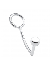 Кольцо на пенис с анальным стимулятором Stainless Steel Anal Hook   Cock Ring - BlueLine - в Коломне купить с доставкой