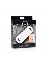 Комплект из 6 прозрачных эрекционных колец Ring Master Custom Ball Stretcher Kit - XR Brands - в Коломне купить с доставкой