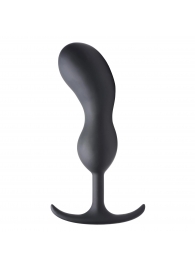 Черный массажер простаты с утяжелителями Premium Silicone Weighted Prostate Plug XL - 20,8 см. - XR Brands - в Коломне купить с доставкой