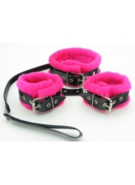 Набор с розовым мехом BDSM Light - БДСМ Арсенал - купить с доставкой в Коломне