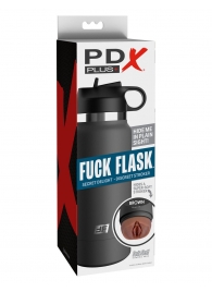 Смуглый мастурбатор-вагина в корпусе-бутылке F*ck Flask - Pipedream - в Коломне купить с доставкой