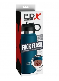 Смуглый мастурбатор-вагина в синей колбе F*ck Flask - Pipedream - в Коломне купить с доставкой