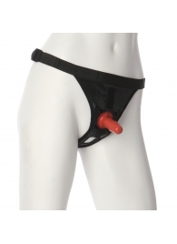 Трусики со штырьком для фиксации насадок Ultra Harness with Plug - Doc Johnson - купить с доставкой в Коломне