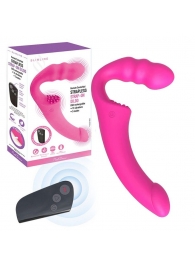 Розовый безремневой страпон Straples Strap-On Dildo - Erokay - купить с доставкой в Коломне