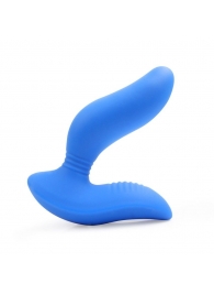 Синий вибромассажер простаты 3,5’’ Curve P-spot Massager - 12 см. - Erokay - в Коломне купить с доставкой