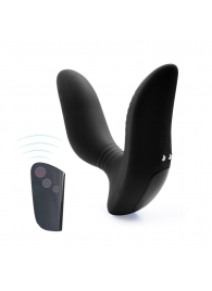 Черный вибромассажер простаты 3,5’’ Remote Control Curve P-spot Massager - 12 см. - Erokay - в Коломне купить с доставкой