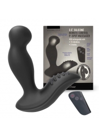 Черный вибромассажер простаты 3,5’’ Remote Control P-spot Massager - 12,5 см. - Erokay - в Коломне купить с доставкой