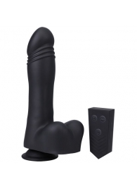 Черная мини-машина на присоске Piston Thruster - Doc Johnson - купить с доставкой в Коломне